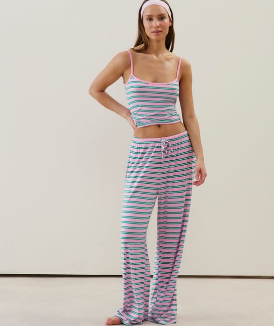 Gestreepte broek;