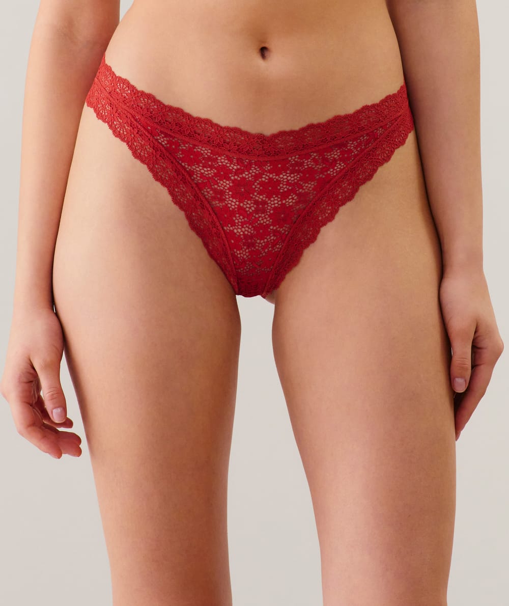 Lace brief;