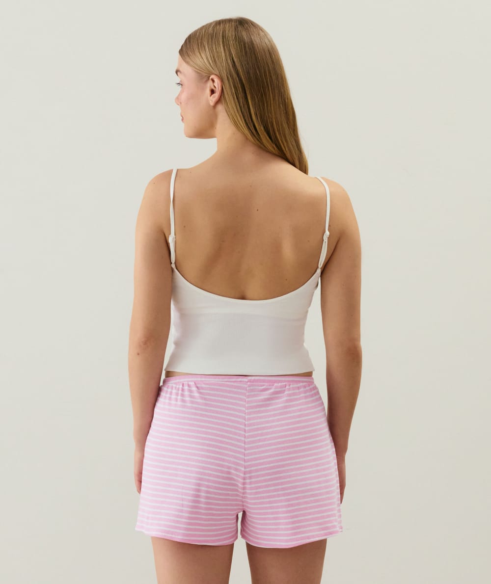 Short en jersey c&ocirc;tel&eacute;;