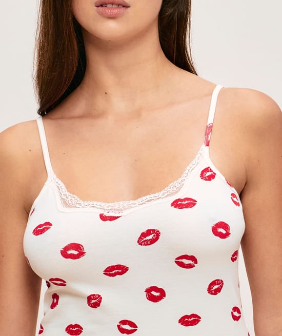 Caraco jersey motifs bouches;