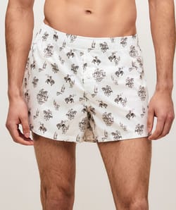 Katoenen boxershorts met cowboyprint;