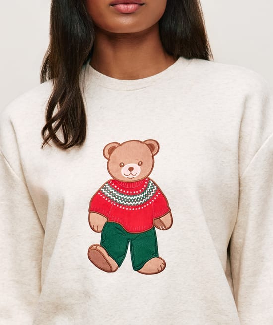 Ensemble sweatshirt molleton et pantalon flanelle;