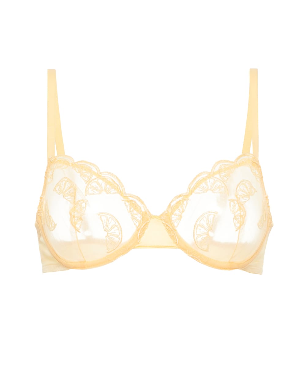 Sujetador balconette con bordados;