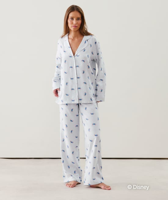 Stitch flannel trousers;