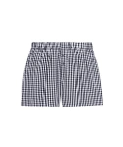 Checked boxer shorts;