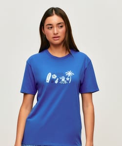 Stitch jersey T-shirt;