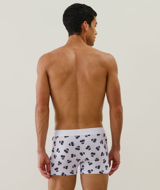 Cotton printed boxer shorts;