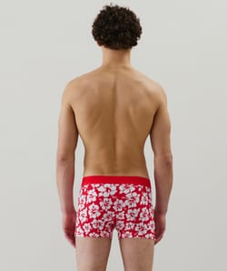 Hawaiian flower print boxer shorts;