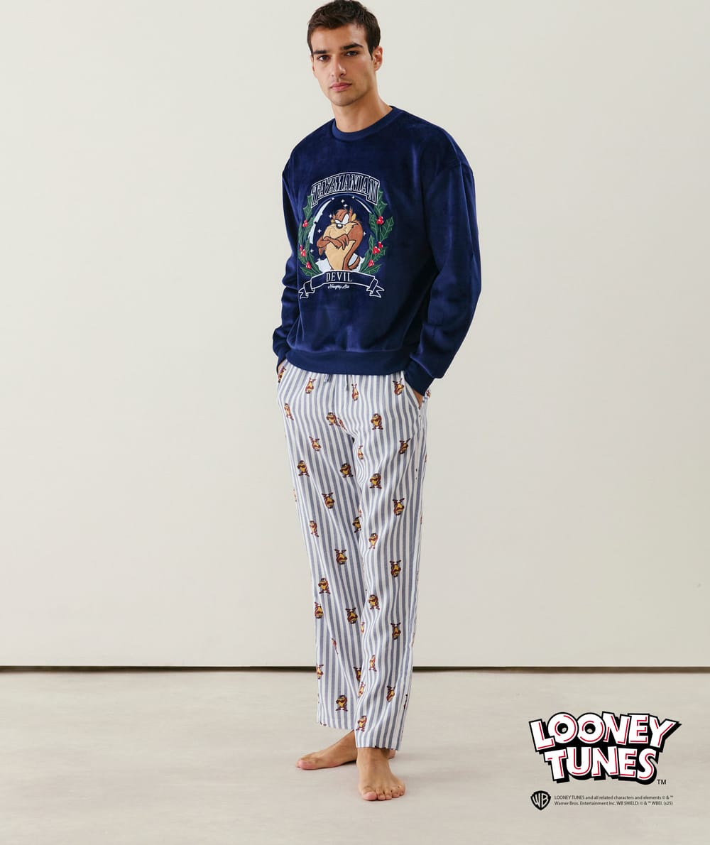 Pantalon flanelle Taz;