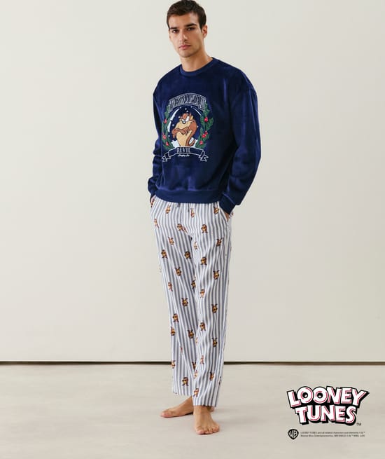 Taz flannel trousers;