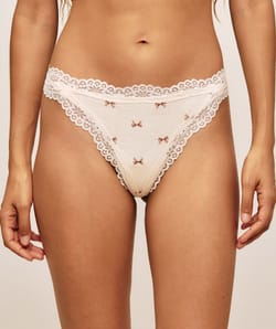 Printed cotton string bow;