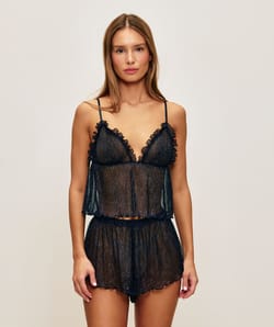 Top transparent tank top;