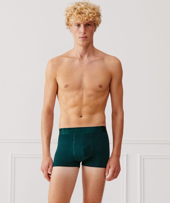 Bóxer de punto con mensaje;