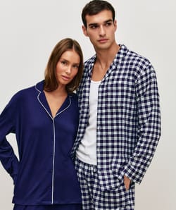 Pantalón de franela a cuadros;