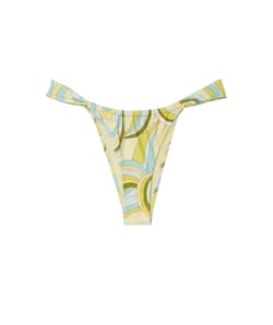 Clem graphic print thong bikini bottom from La Creeme;