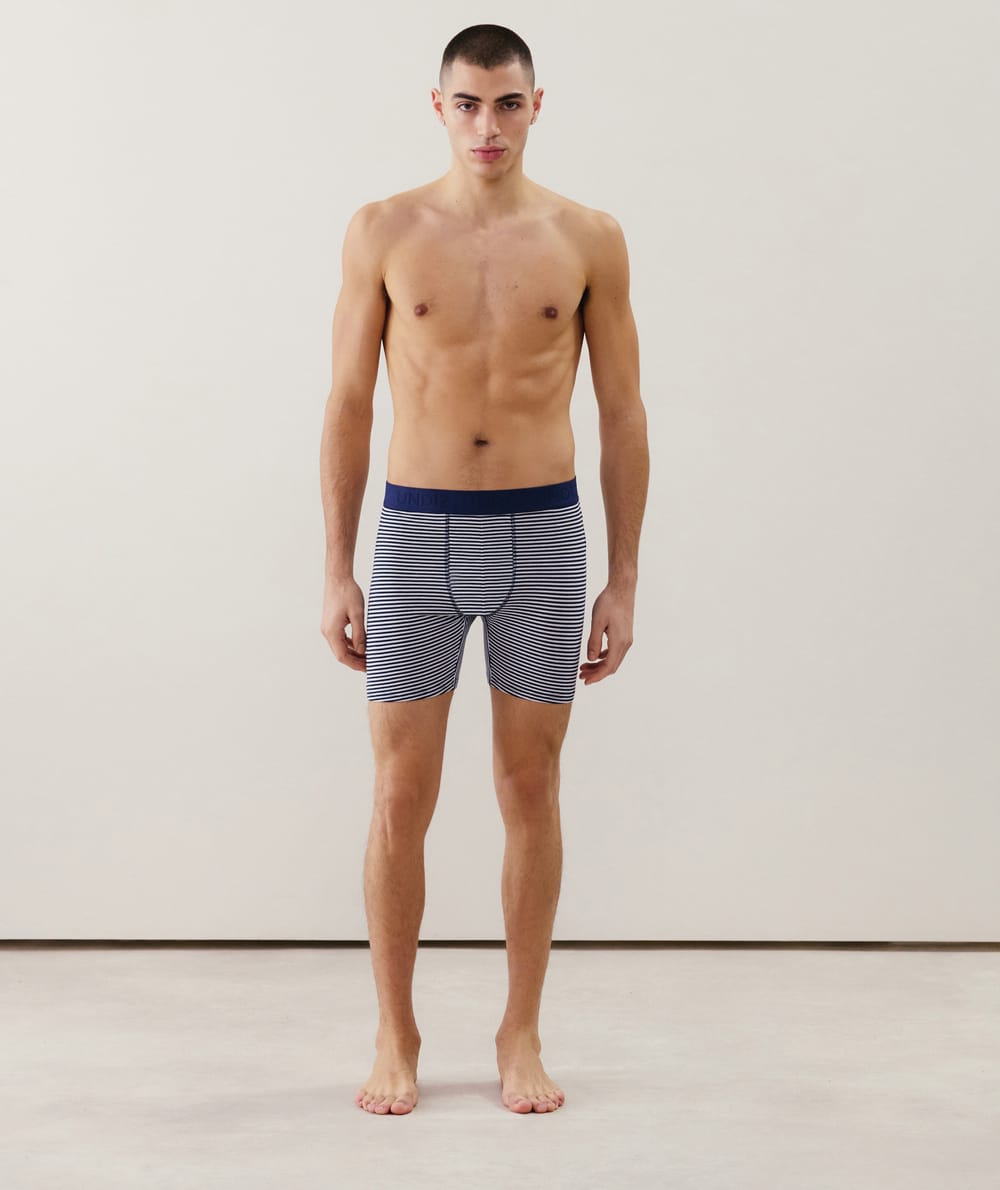 Bóxer largo de algodón;