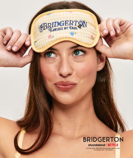 Bridgerton cotton sleep mask;