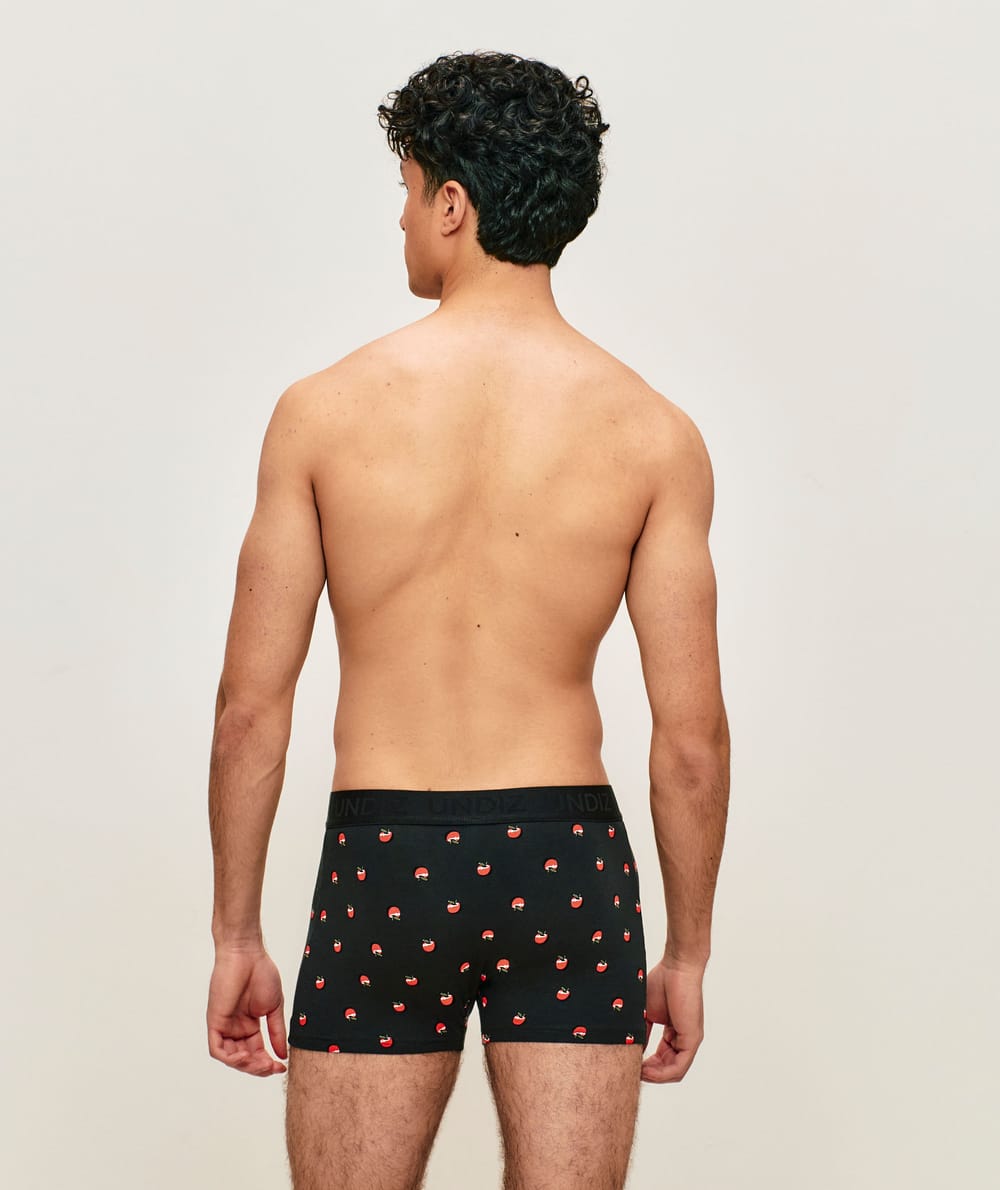 Boxer en coton motifs pommes;