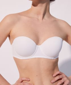 Microfiber bandeau bra;