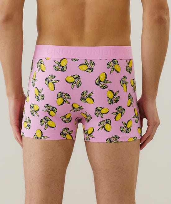 Cotton boxer shorts with pattern;