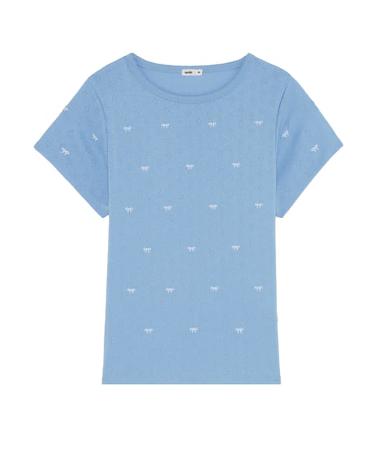 Pointelle top;