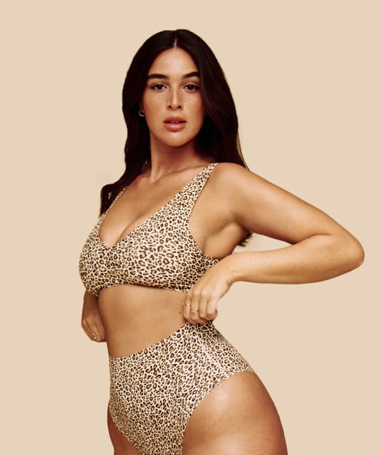Brassière invisible léopard;