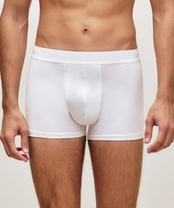 Cotton boxer shorts with message;