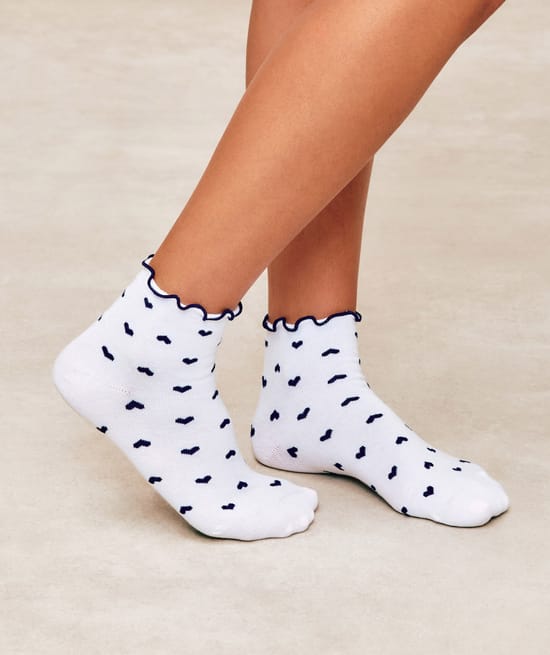 Set of 2 pairs of cotton socks;