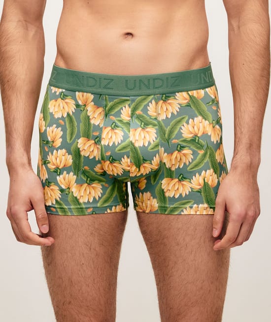 Microfiber boxershorts met bananenmotief;