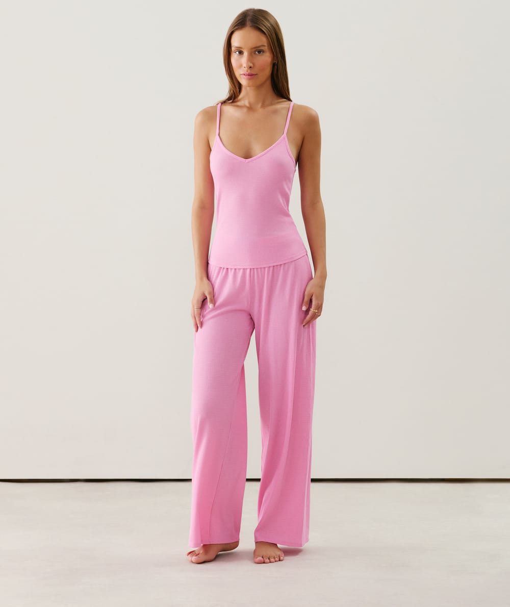Pantalon lurex côtelé;