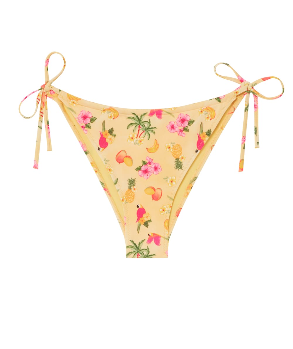 tropical printed bikini swimsuit;