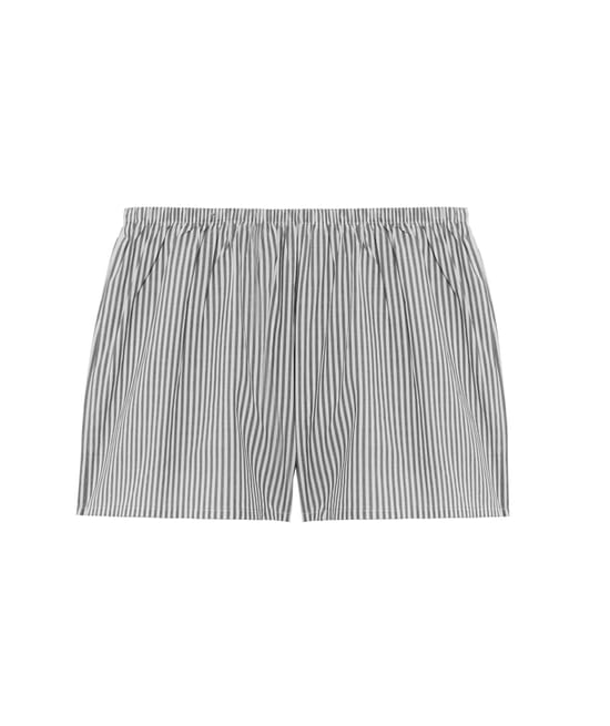 Short à rayures;