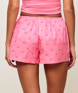 Short in printed poplin crabs;