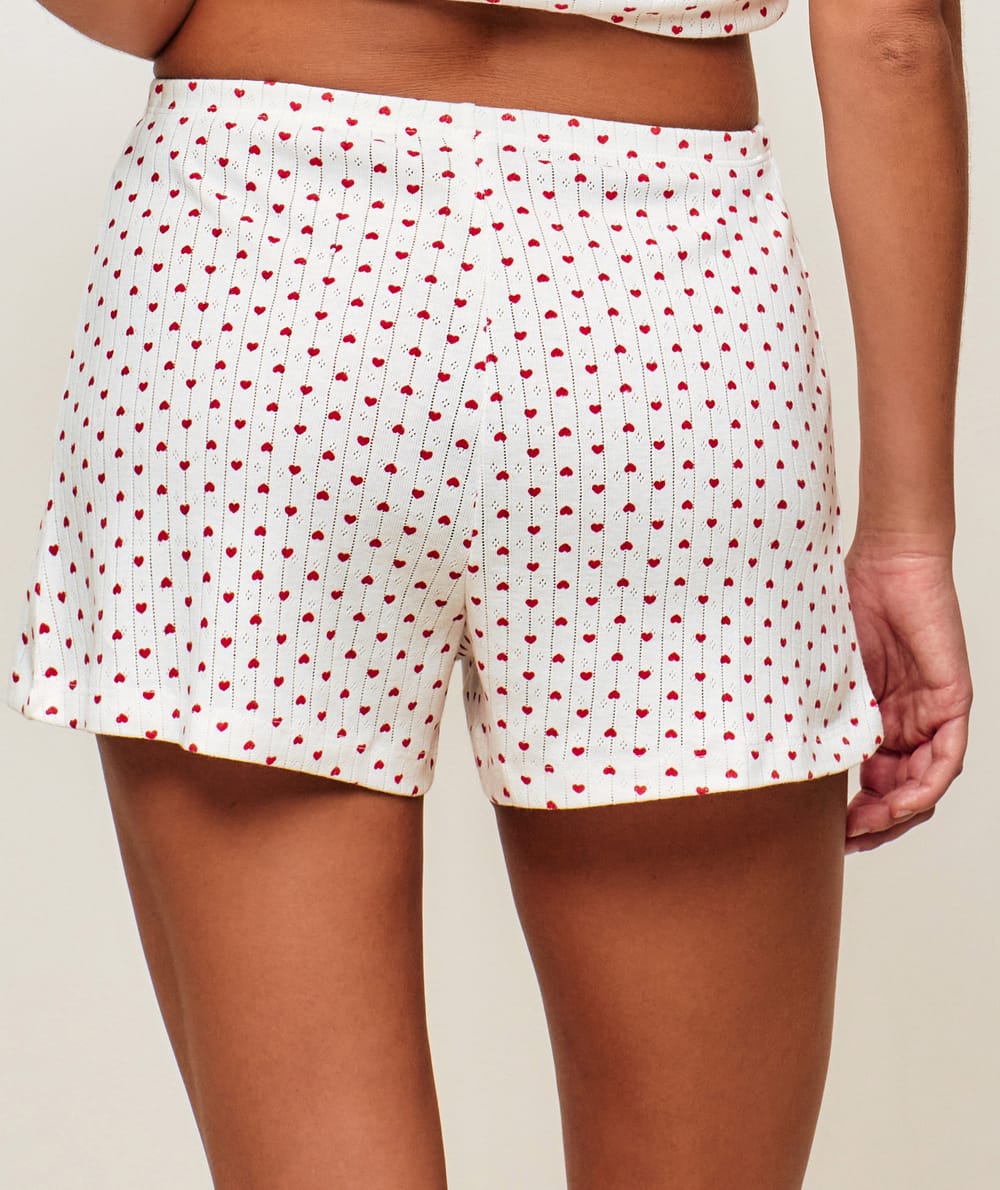 Pointelle shorts;