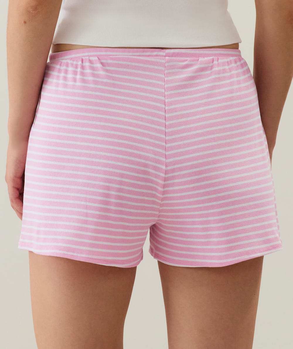 Short en jersey c&ocirc;tel&eacute;;