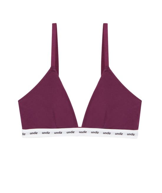 Pack of 2 cotton triangle bra tops;