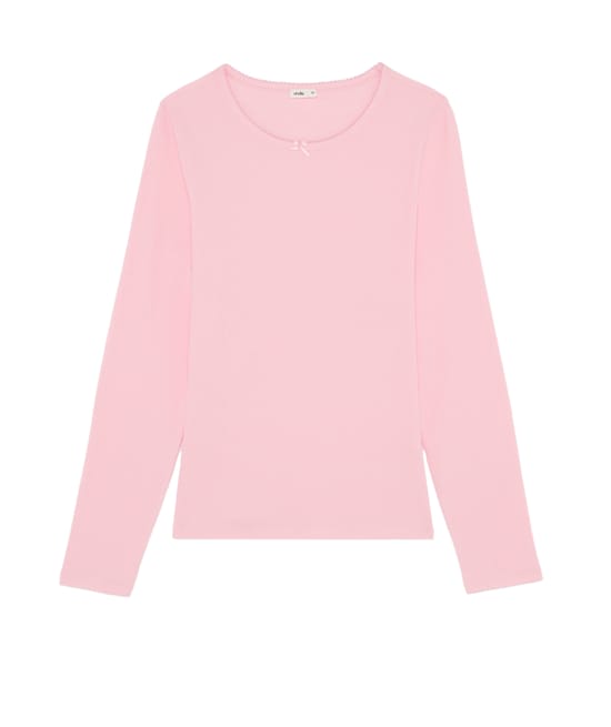 Ribbed jersey T-shirt;