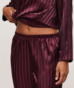Satin trousers;