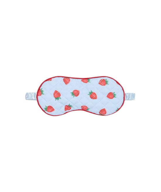 Masque motifs fraises;