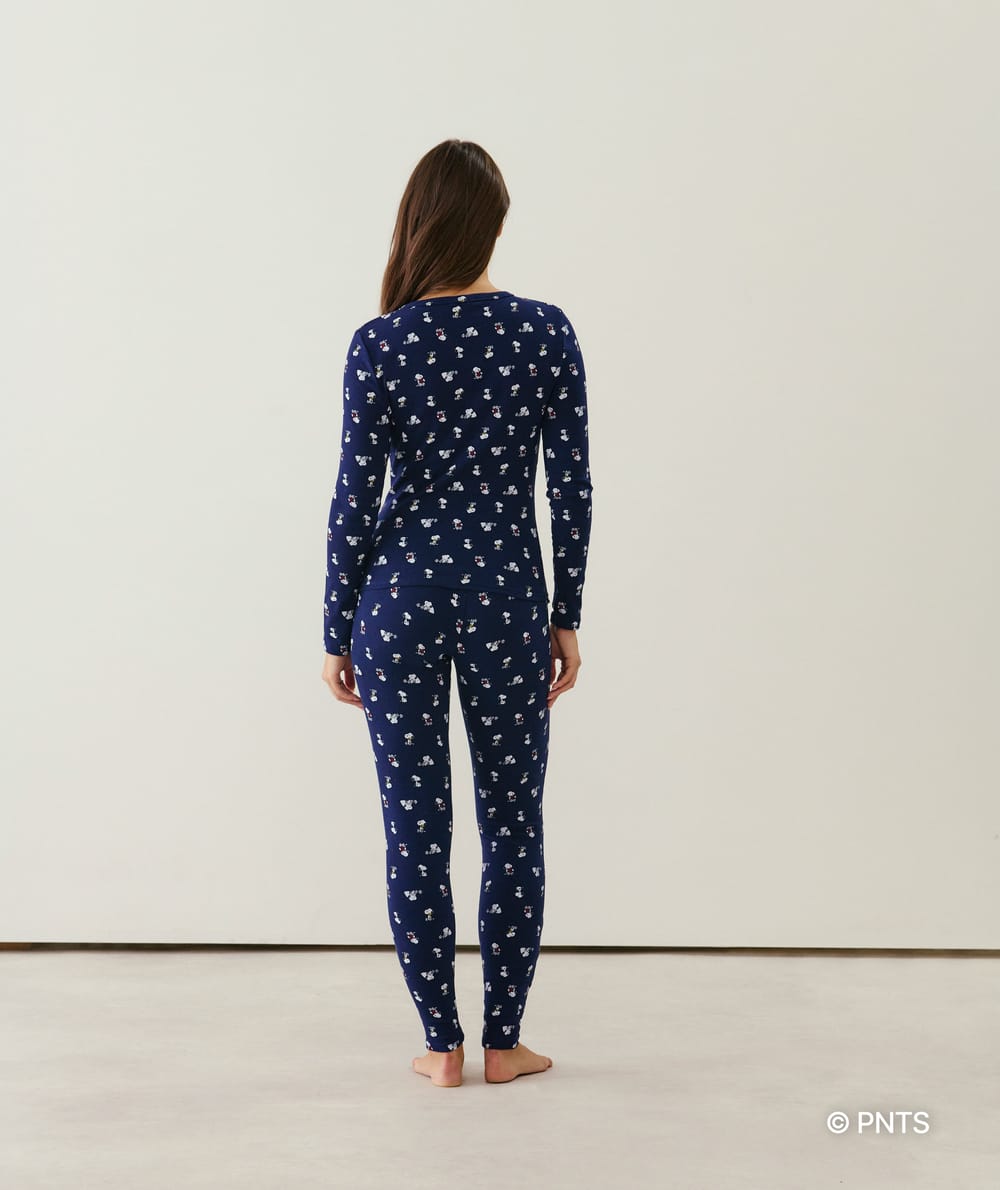 Legging en jersey Snoopy;