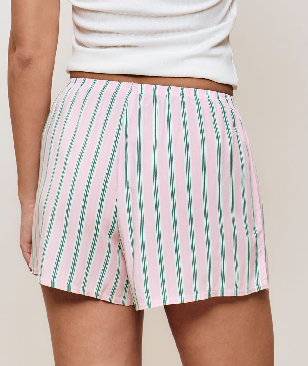 Striped shorts;