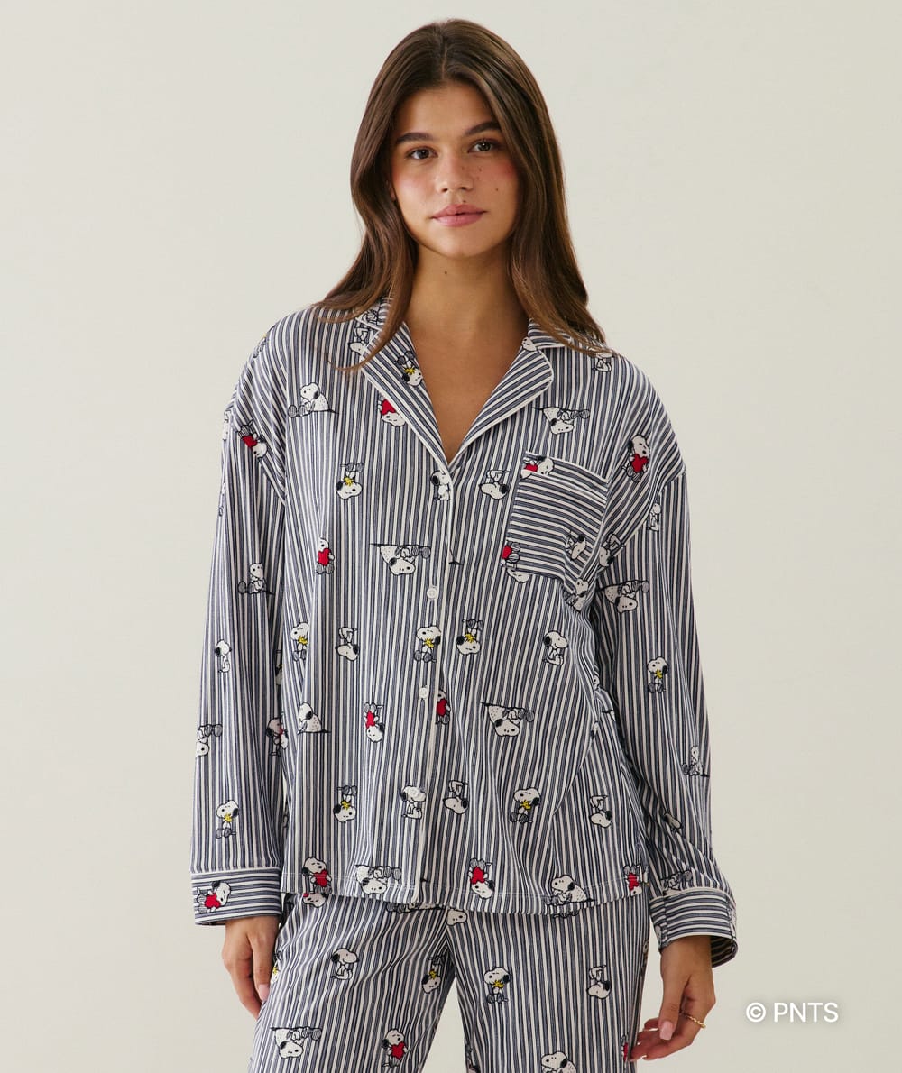 Chemise en jersey Snoopy;