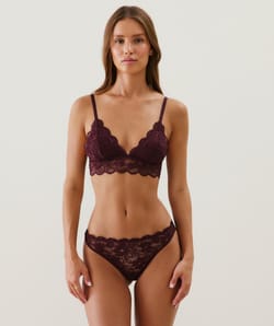 Lace thong;