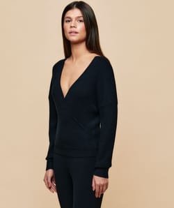 Cardigan en maille c&ocirc;tel&eacute;e;