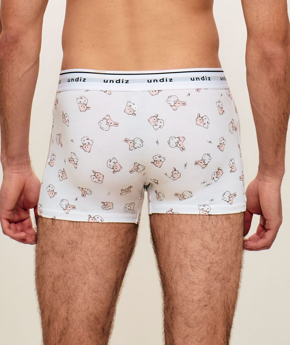 Printed animal cotton boxer;