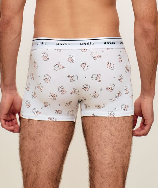 Printed animal cotton boxer;
