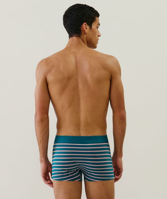 Cotton striped boxer shorts;