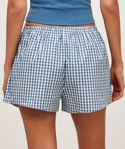 Pantalones cortos de algod&oacute;n vichy;