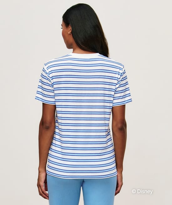 T-shirt en jersey &agrave; rayures Stitch;