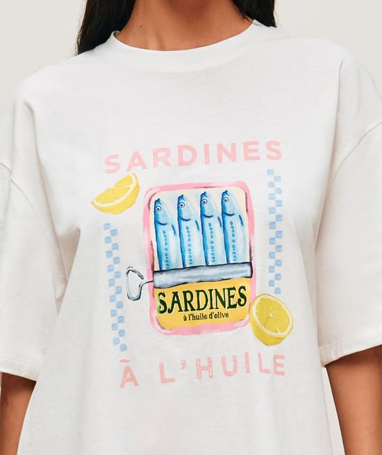 T-shirt and shorts set in jersey;